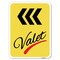 Signmission Valet Left Arrow Heavy-Gauge Aluminum Rust Proof Parking Sign, 18" x 24", A-1824-22772 A-1824-22772 - alternate 1